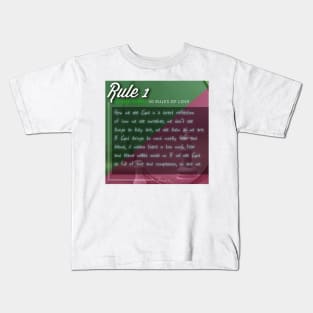 40 RULES OF LOVE - 1 Kids T-Shirt